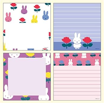 Amazon.co.jp: スクエア ミッフィー スクエアメモパッド 白 051848